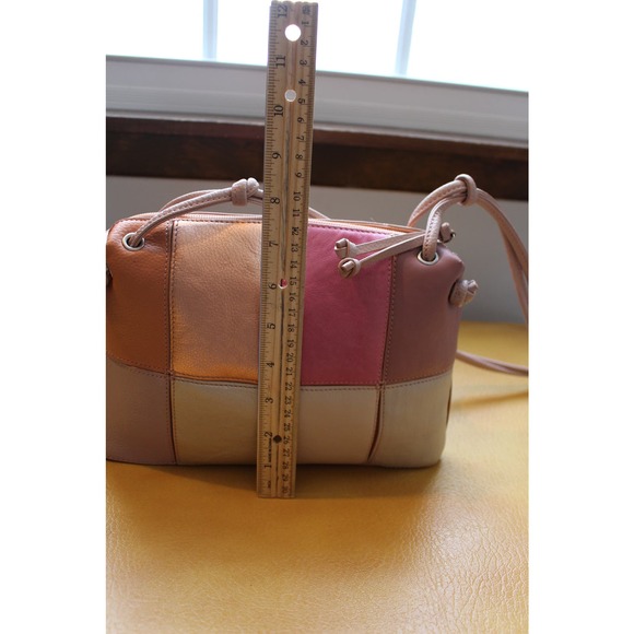 Chi by Carlos Falchi Colorblock Patchwork Handbag - Picture 6 of 11